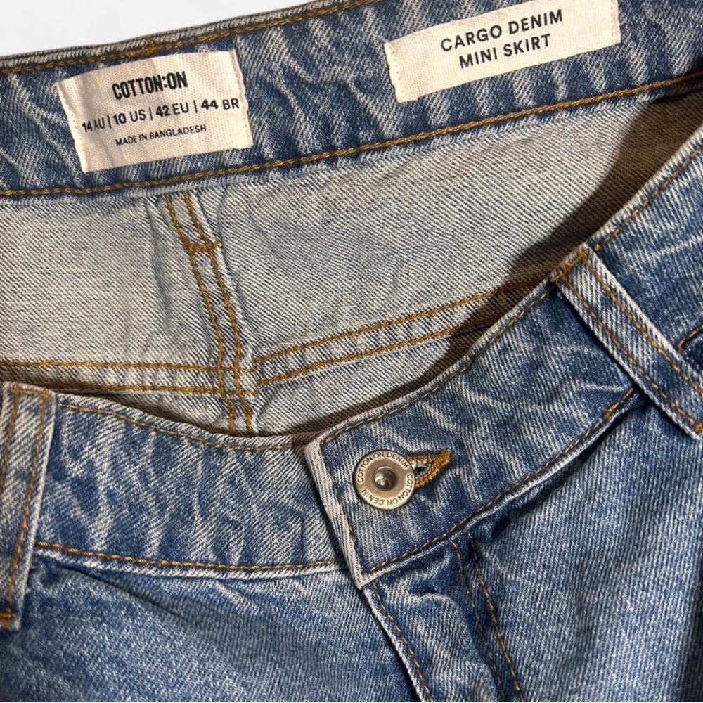 Cotton On Classic Blue Jean Skirt - Picture 3 of 3